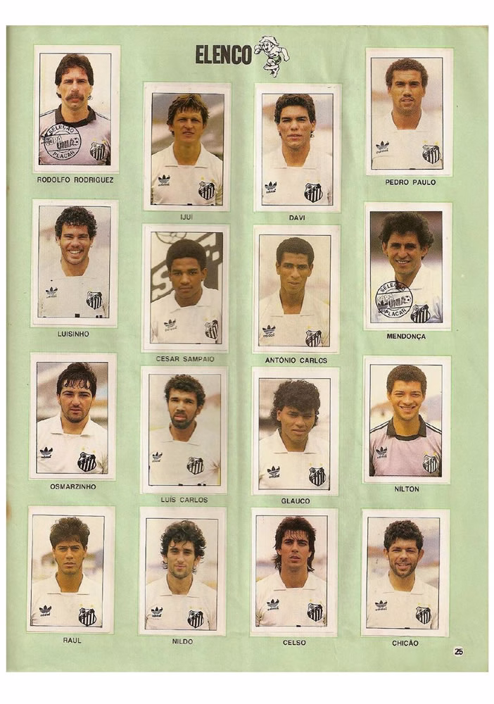 1987 Placar Album Copa Uniao 1987  Pagina 25