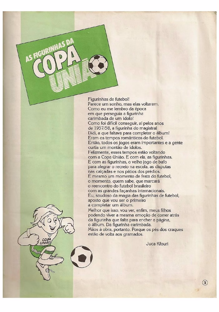1987 Placar Album Copa Uniao 1987  Pagina 03
