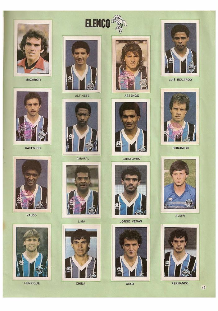 1987 Placar Album Copa Uniao 1987  Pagina 11