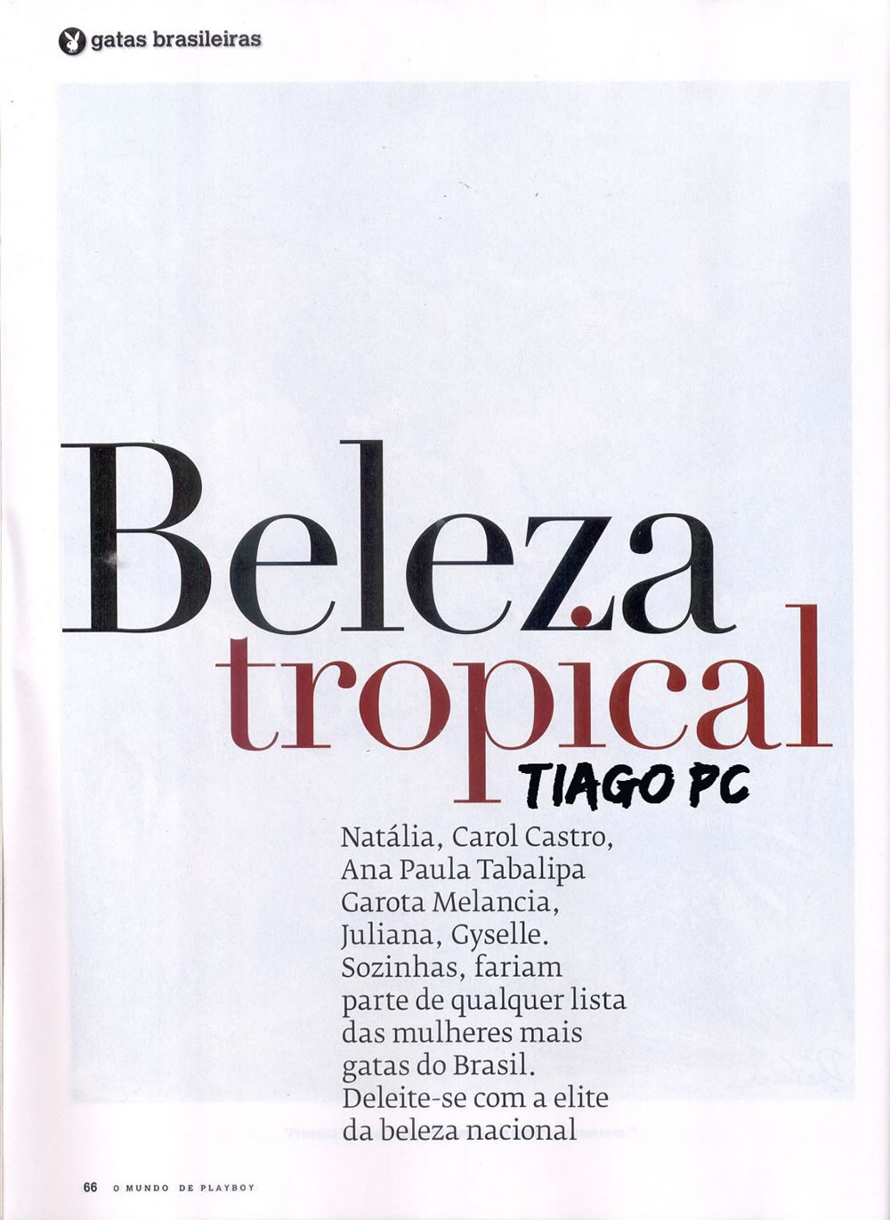 Revista Playboy  2008 12 Especial Andressa Soares e Cia 00
