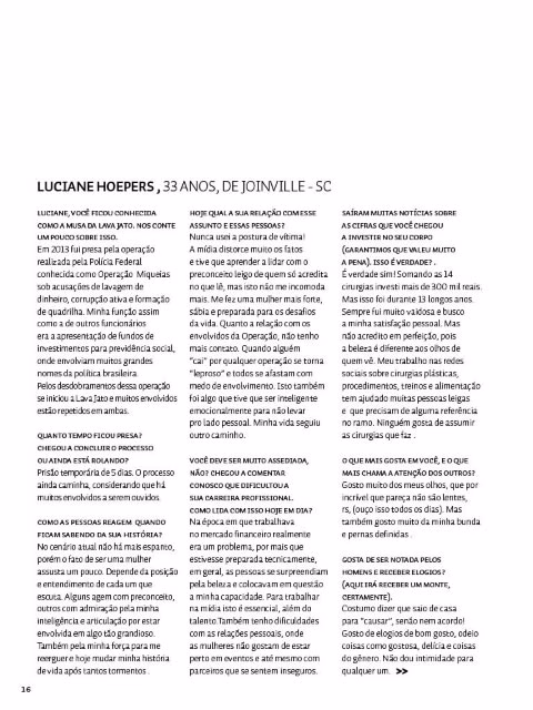 Revista Sexy do Brasil Luciane Hoepers Ed 452 Agosto 2017 mulher 16