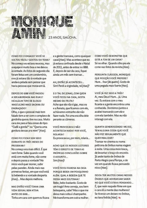 Revista Sexy do Brasil Monique Amin Junho 2012 mulher 21