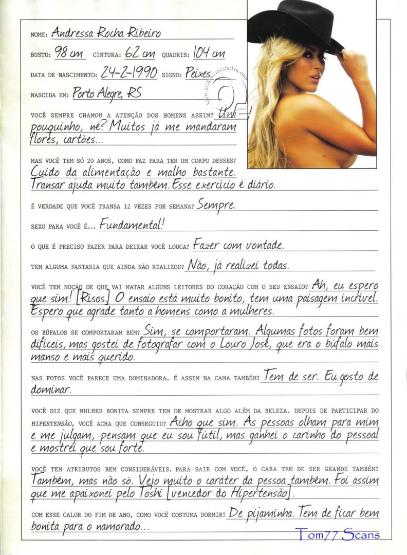 Revista Playboy  2011 01 Andressa Ribeirofoto 20