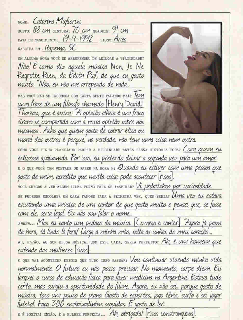 Revista Playboy  2013 01 Catarina A VirgemCatarina 13