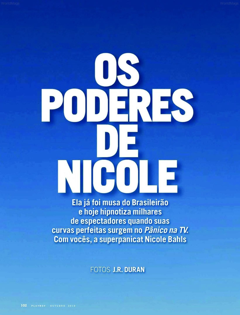 Revista Playboy  2010 10 Nicole Bahls002
