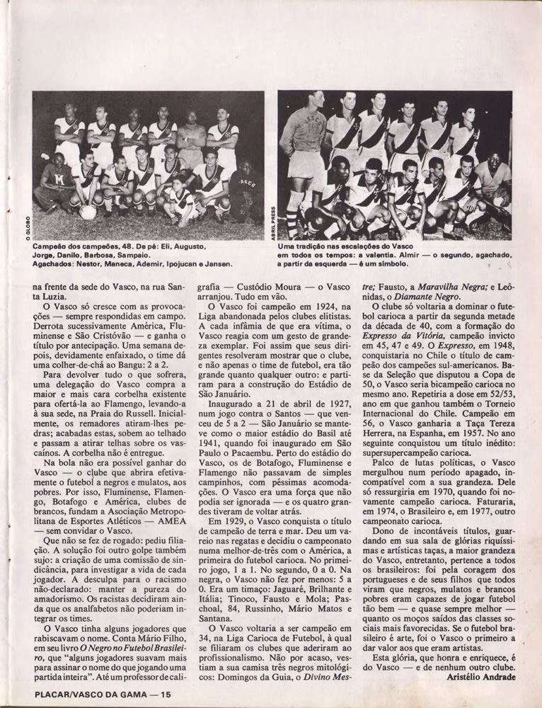 ANO 1979 MAIORES TORCIDAS DO BRASIL VASCO  Pagina 15