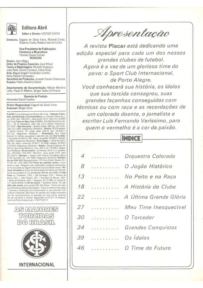 ANO 1979 MAIORES TORCIDAS DO BRASIL INTERNACIONAL  Pagina 03