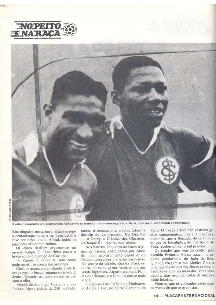 ANO 1979 MAIORES TORCIDAS DO BRASIL INTERNACIONAL  Pagina 14