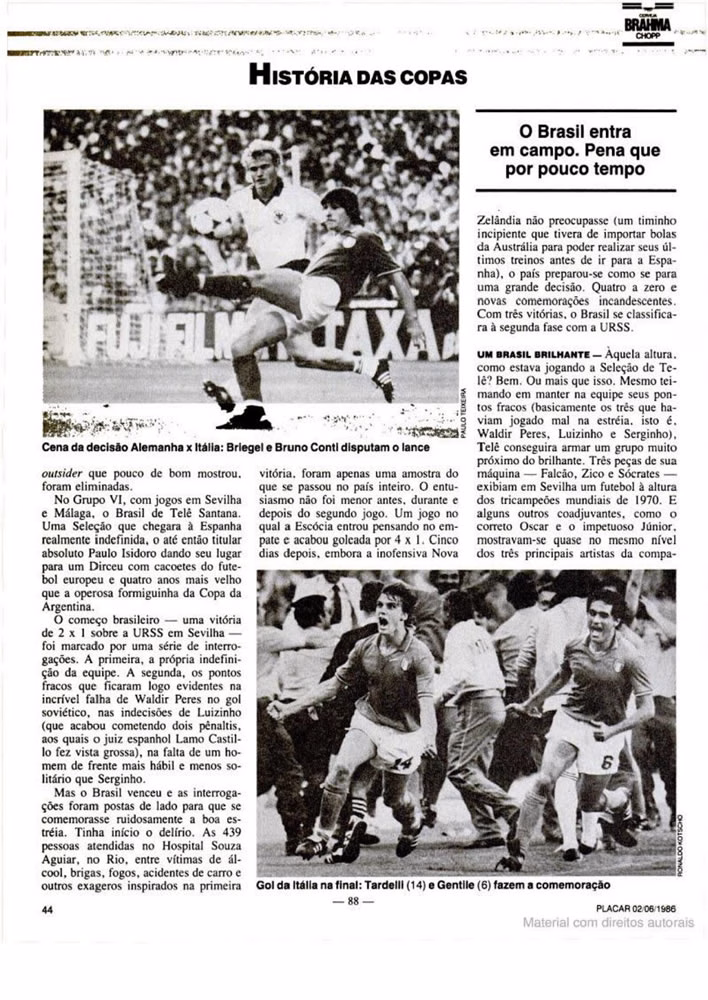 1986 Revista Placar N 836 020686 GUIA DA COPA DO MUNDO Pagina50