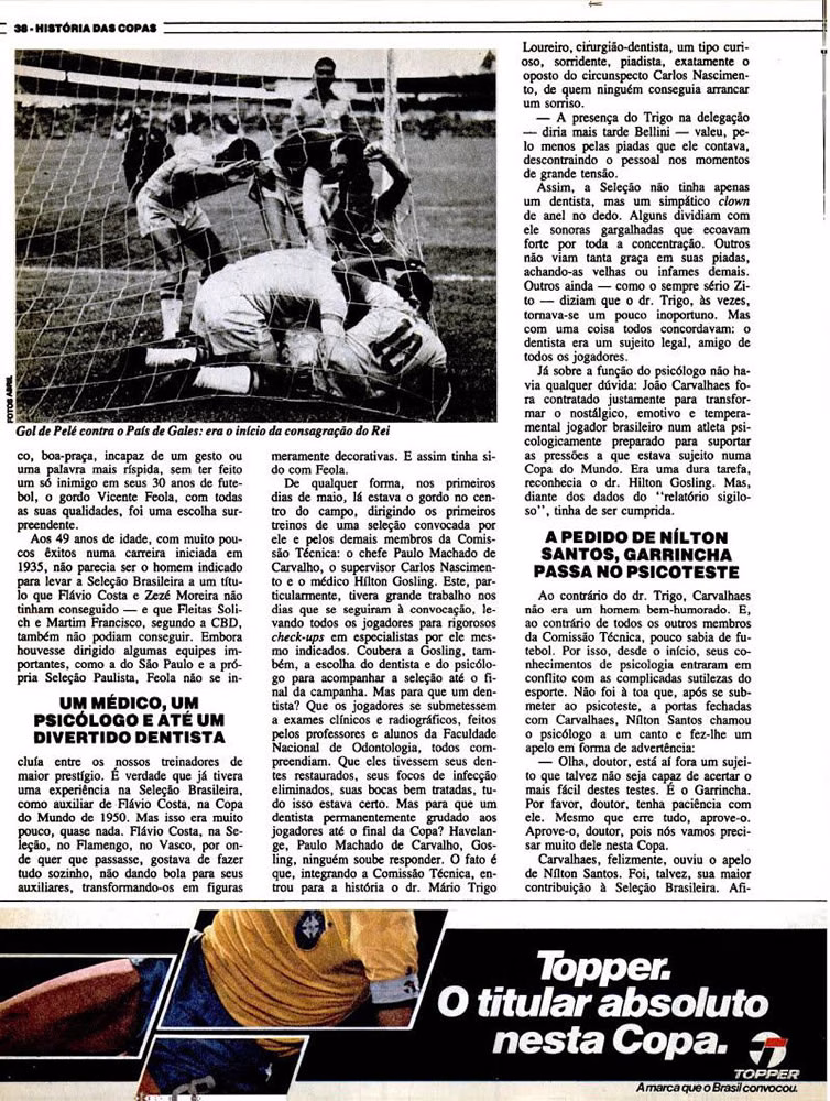 1982 Revista Placar N 625 140582 GUIA COPA DO MUNDO 1 Pagina066