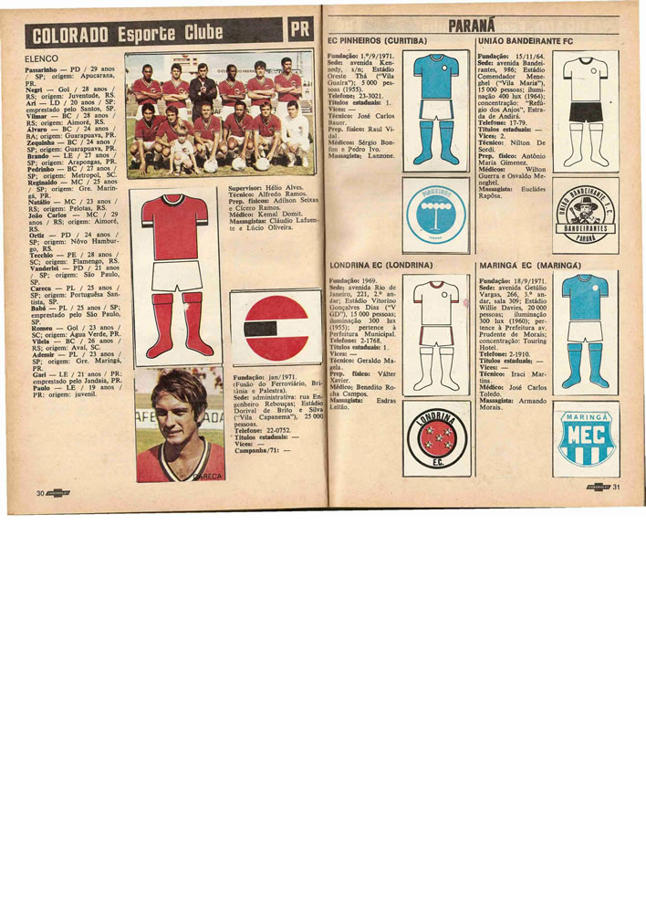 1972 ENCICLOPEDIA DO FUTEBOL 19711972 Placar Pagina16