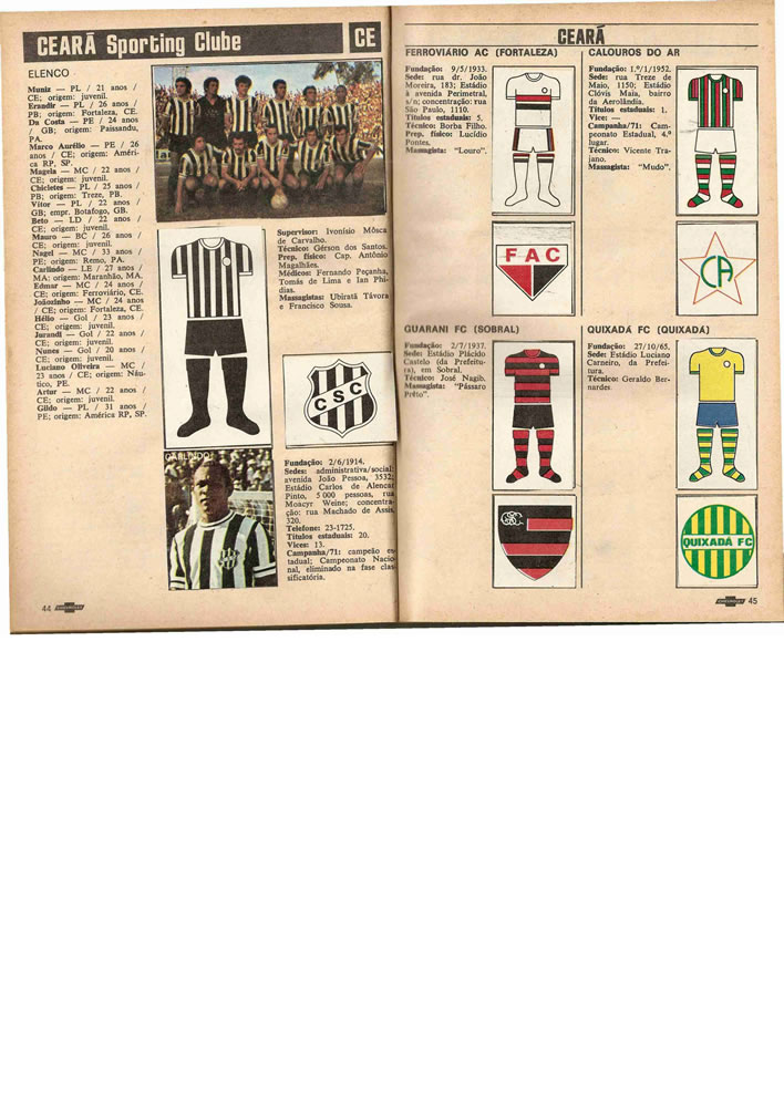 1972 ENCICLOPEDIA DO FUTEBOL 19711972 Placar Pagina23