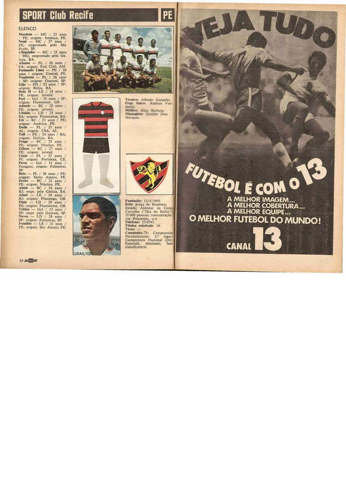 1972 ENCICLOPEDIA DO FUTEBOL 19711972 Placar Pagina18
