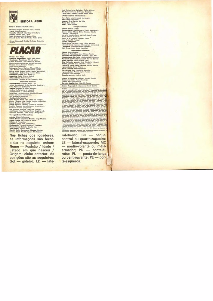 1973 ENCICLOPEDIA DO FUTEBOL 19721973 Placar Pagina50
