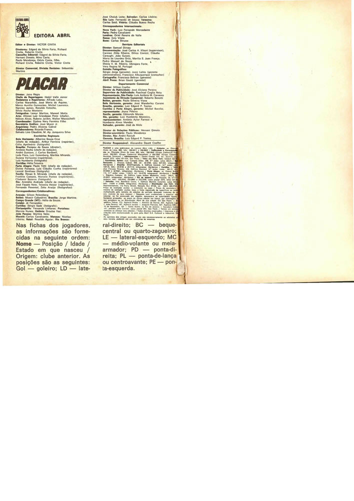 1973 ENCICLOPEDIA DO FUTEBOL 19721973 Placar Pagina50
