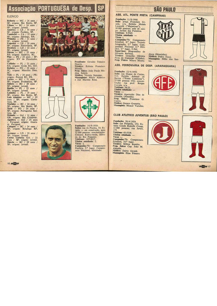 1972 ENCICLOPEDIA DO FUTEBOL 19711972 Placar Pagina09