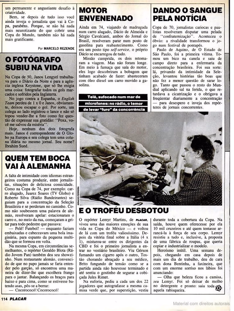 1982 Revista Placar N 625 140582 GUIA COPA DO MUNDO 1 Pagina114